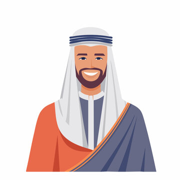 Smiling Arab Man in Traditional Clothing