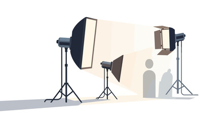 Studio lighting equipment for photography setup. © Awaludin