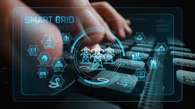 Smart grid system integrating renewable energy sources, energy storage, smart inverters, and demand response for efficient, decentralized, and modern power distribution Marrow