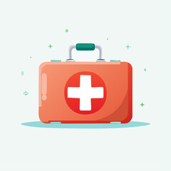 Fototapeta premium First Aid Kit Illustration