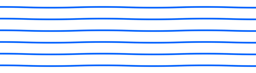 Fototapeta premium Seamless watercolor wave pattern with flowing blue lines. Summer beach background featuring wavy brush strokes and nautical stripes for coastal designs.