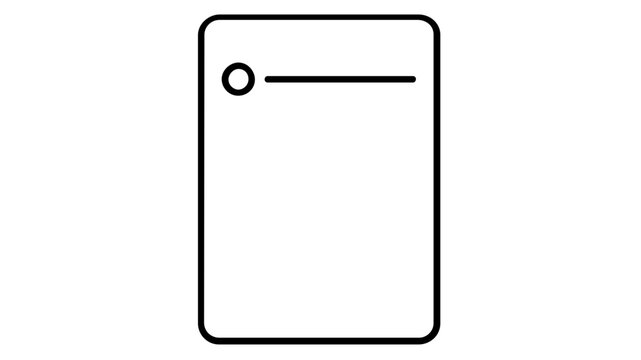 Minimalist vector illustration of a single rectangular gold bar ingot with a simple stamp mark, clean line art style for business, finance, and wealth concepts, scalable icon.