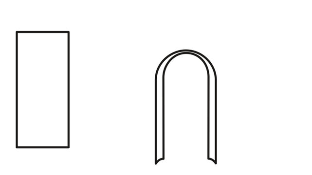 Minimalist vector icon illustration of a digital form or document with input fields, featuring clean black line art in a simple style, perfect for business, technology, and UI design projects.