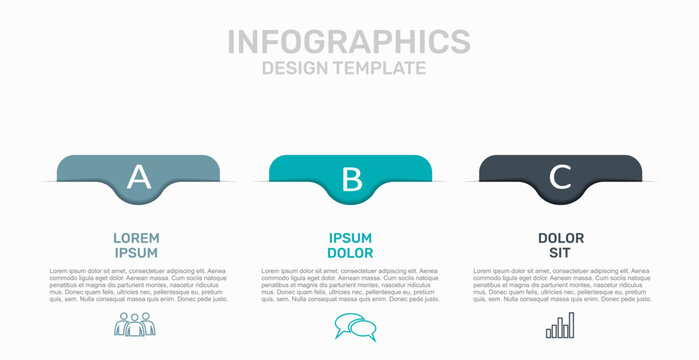 Infographic with icons, headings, and text blocks design for business, presentation, or data visualization. Vector illustration.