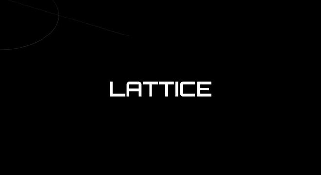 Abstract lattice motion animation background, with geometric grid patterns
