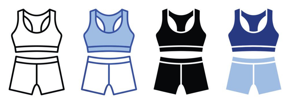 Activewear sports bra and shorts clothing set perfect for fitness, gym, and exercise lifestyle needs