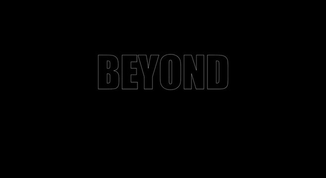 Beyond minimalist typography motion title for modern branding animation