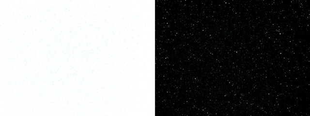 Abstract background with white and black starry patterns for design on transparent or black background © Irene Kulinchyk