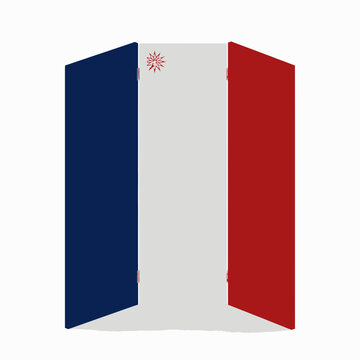 French flag symbol national pride.