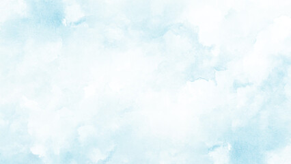Obraz premium Abstract soft blue watercolor for background.