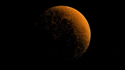 Venus planet and space. 3d illustration © Wublie