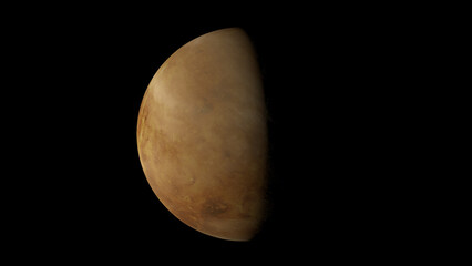 Venus planet and space. 3d illustration © Wublie