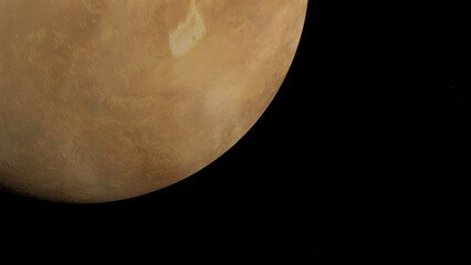 Venus planet and space. 3d illustration © Wublie