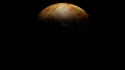 Venus planet and space. 3d illustration © Wublie