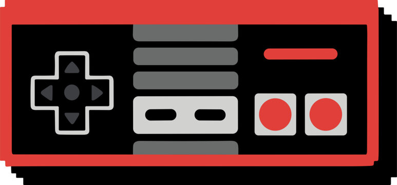 Retro Gamming Equipment Illustration