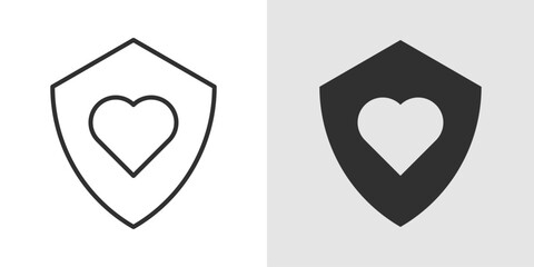 Obraz premium Safe Life Icon representing overall protection, security, and well being through safety measures, healthcare support, and risk prevention for a stable and healthy life.