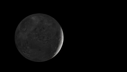 Fototapeta premium Planet mars with it moons Phobos. 3d illustration
