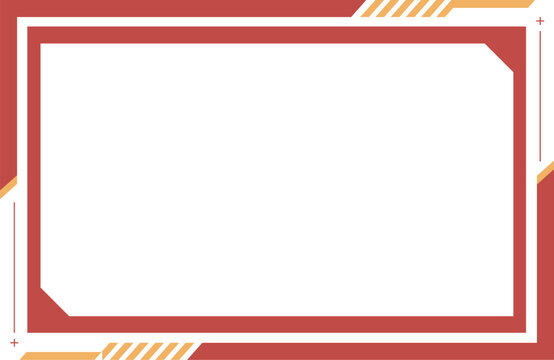 Cyberpunk Futuristic Border Frame for Twitch Overlay and Gaming Stream