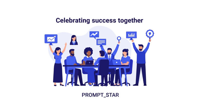 People Celebrating Business Success.