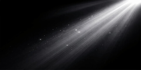 A glowing nebula of abstract blue light rays creates an artistic texture across a bright cosmic background featuring a dark star field and shimmering flare © Kazim