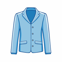 Naklejka premium Blue Blazer Icon