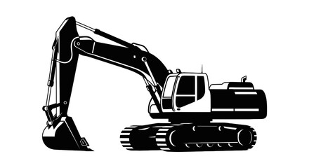 Heavy duty excavator machine equipment. © Ikhsan