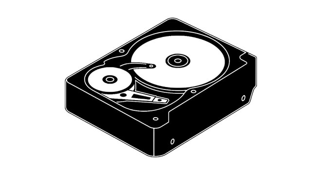 Hard disk drive storage device.