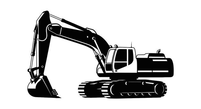 Heavy duty excavator machine equipment.