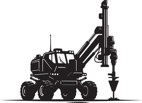 Drilling rig, heavy equipment, industrial vehicle, construction machinery