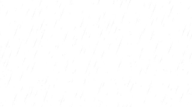 Realistic rain PNG overlay with rainfall drops, rainy weather texture and water effect on transparent background.