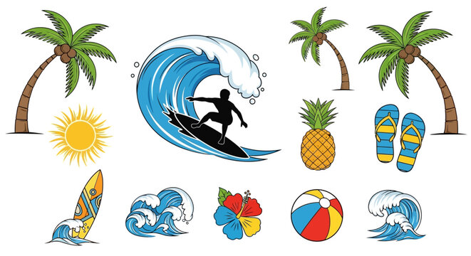 Man surfing on a wave board.