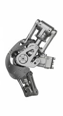 Naklejka premium Advanced Robotic Knee Joint Mechanism with Gears, Engineering, Technology