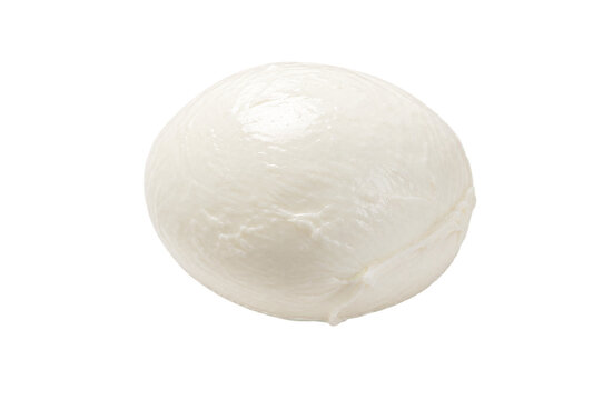 Fresh mozzarella ball isolated cut out