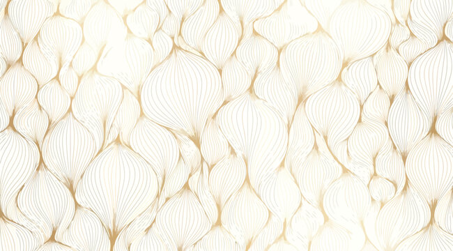 Abstract golden onionlike wave pattern