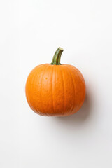Obraz premium Fresh pumpkin isolated on white background, hero shot
