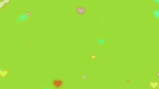 Lemon Green 9ACD32 Hex Code - Hearts fly in a circle. Snowstorm. Swirling particles dynamic loop animation glowing particles abstract backdrop marketing template promo scene empty area copy space ads