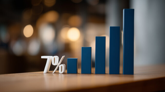 Large bold infographic card displaying forty-seven percent productivity increase statistic with supporting bar micro-chart and source citation line in clean editorial layout for business strategy pr