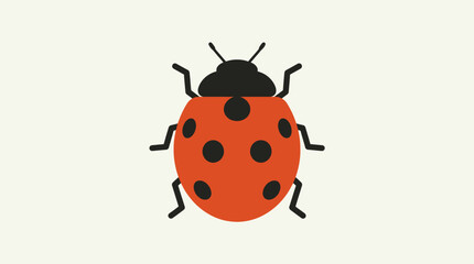 A ladybug with black spots. © Ira Project