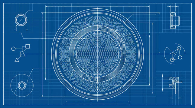 Futuristic Circular Interface Control Panel Design.