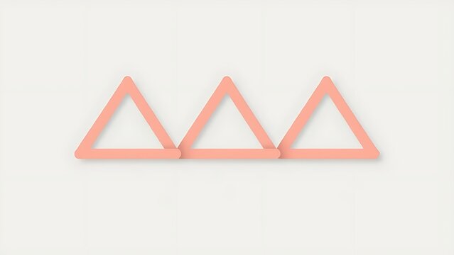 trigon. Three rotating triangular arrows connected end-to-end, forming an infinite loop. safety posters, maintenance manuals, designed for precision metalworking and fabrication facilities.
