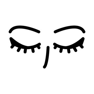 Closed eyes icon