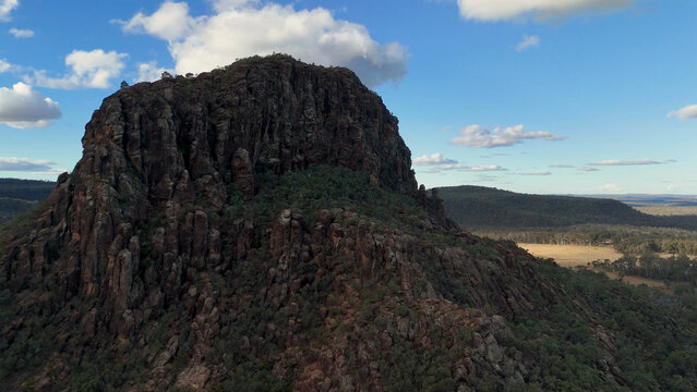 Aerial View of Timor Rock Volcanic Formation in New South Wales