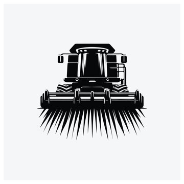 Minimal silhouette illustration of a street sweeper vehicle, designed for easy use in logos or graphics.