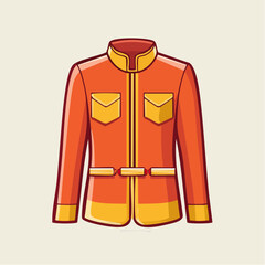 Naklejka premium Traditional Chinese Jacket Illustration