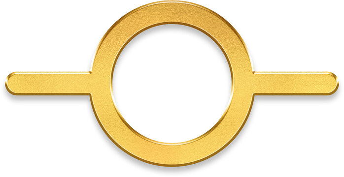 Luxury golden git commit icon showing metallic finish for software repository and developer workflow status