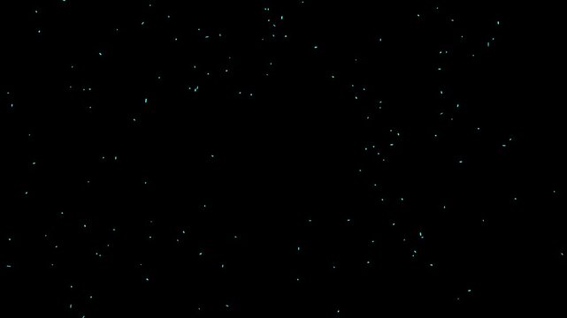 Abstract blue light rays bursting from center on black background