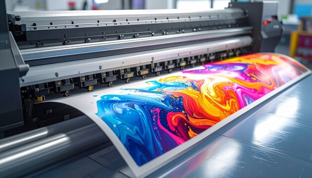 A digital laser printer and electronic cash register represent essential business technology and office equipment used for printing documents on paper and processing store transactions