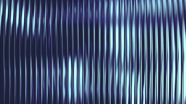 Reeded glass looped animation. Ribbed glass abstract background with refraction effect.