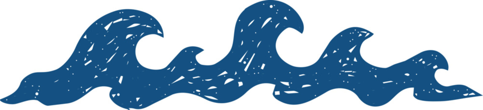 Line water wave, crayon sketch wavy border. Water surface, ripples, wave sea and ocean. Ocean wavy decorative shape