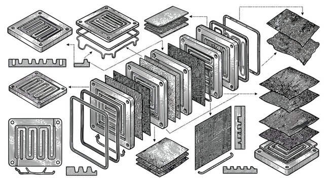 Electronic Components and Computer Hardware Chips and Boards.